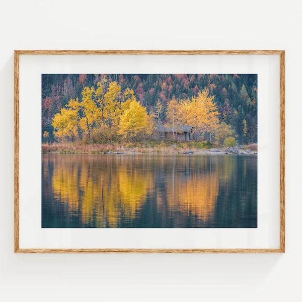 Lake Eibsee, Bavaria, German Alps, Germany | Printable Landscape Photography wall art print | Digital Download | Alpine Mountain Lake Art