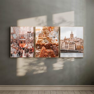 Istanbul Travel Photography Print Set: Modern Home Decor