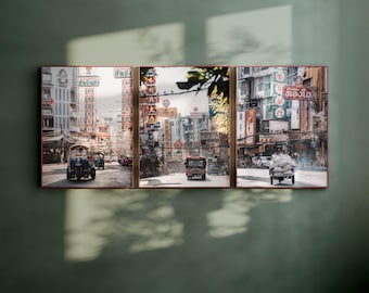 チャイナタウン タイ プリントセット: 東南アジア旅行写真
