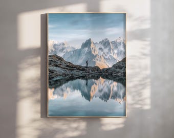Lac Blanc Mountain Print: Chamonix French Alps Photography