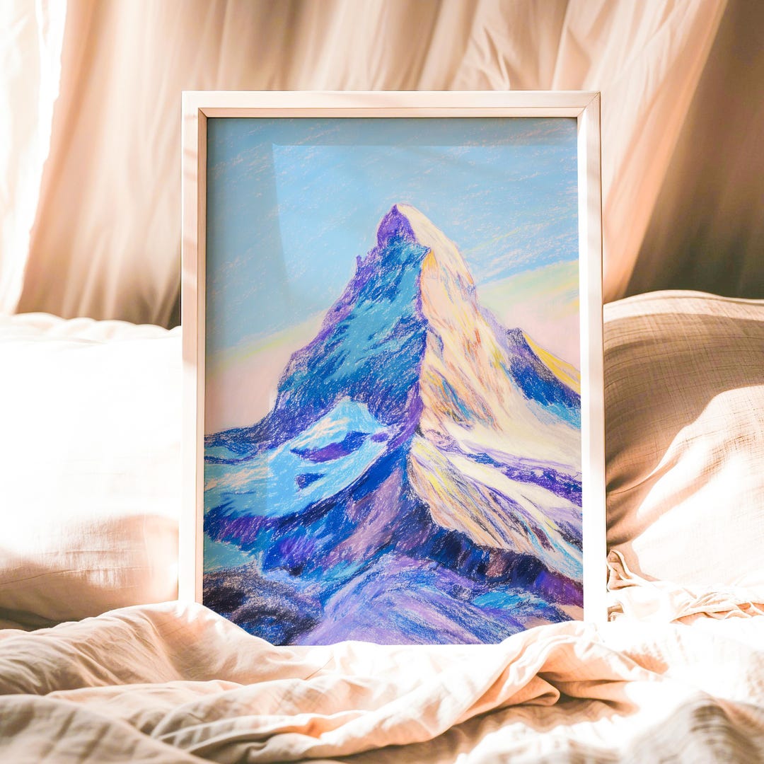 Matterhorn Wall Art Print – Zermatt Switzerland Mountain Poster, Swiss ...