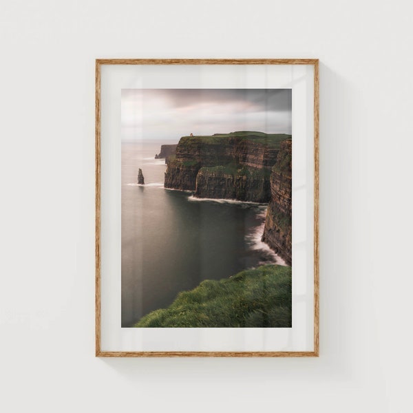 Cliffs of Moher, Co Clare, Ireland | Printable Coastal Photography Wall Art Print | Digital Download | Modern Home Decor | Irish Gift Ideas