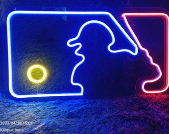 Baseball Neon Lights,Led Sign for Bar Home Living Room Wall Decor,Gifts for Baseball Fans,Home Decor,Neon Light