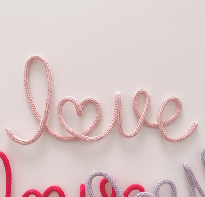 Love heart Wall decor, Custom Sign, Pastel Valentines Day Decor, Girls Valentines Day gift Wall Hanging Gift For Her Gift For Him image 1