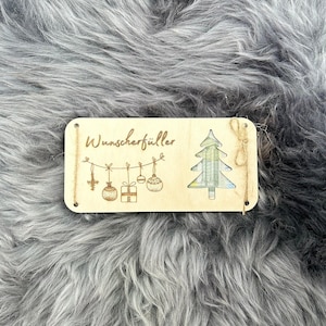 Archivo láser para un regalo de dinero "árbol de Navidad" que cumple deseos - madera - tarjeta - archivo láser - archivo de trazador - SVG