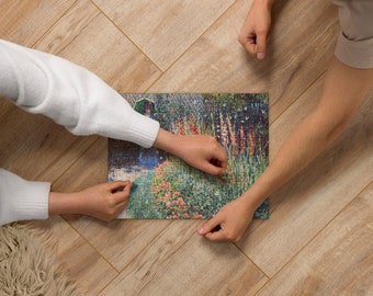 252 piece Monet Jigsaw puzzle featuring 'Rounded Flower Bed'