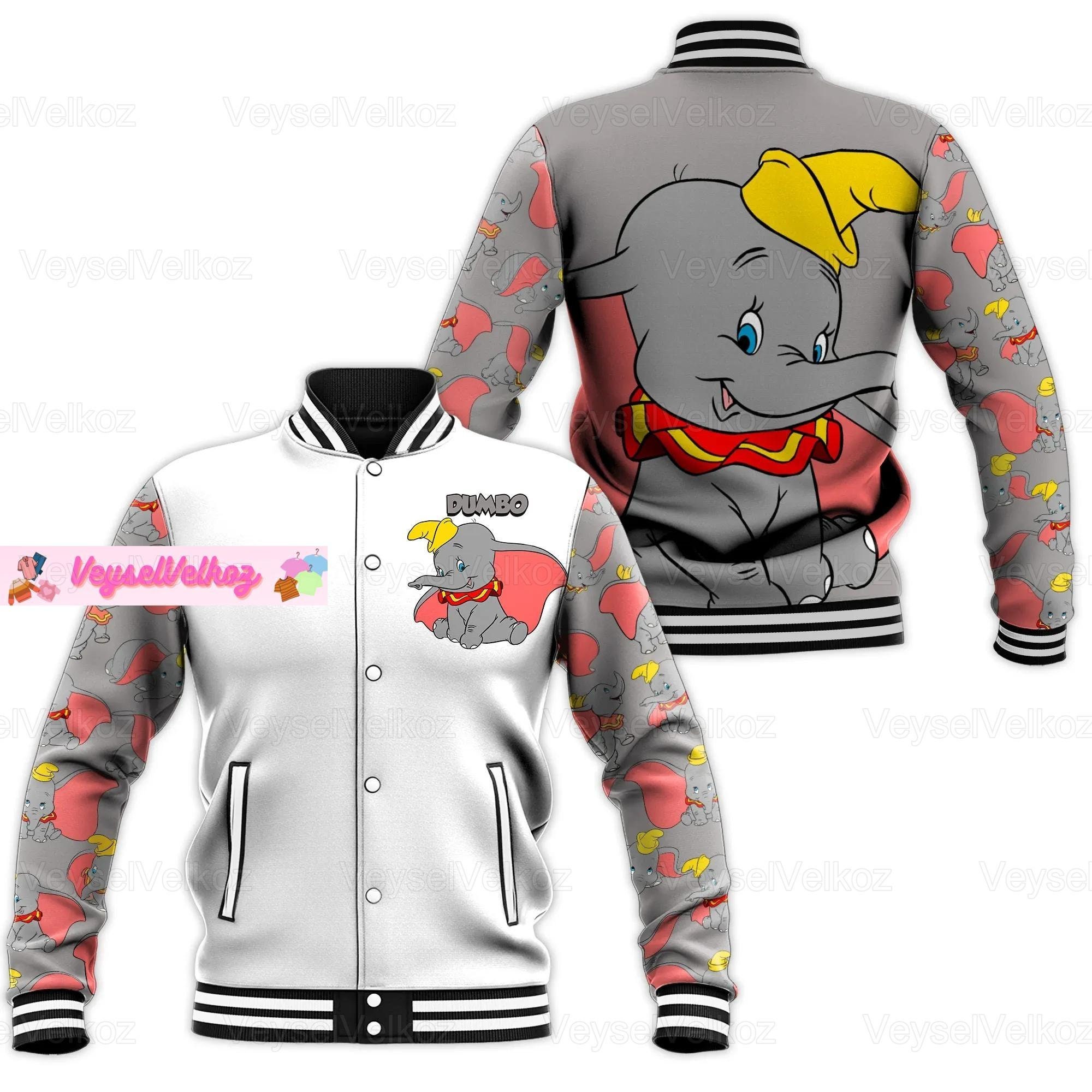 Christmas Dumbo Jacket Dumbo Baseball Jacket Dumbo Jacket Etsy