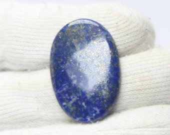 A - 1 Lapis Lazuli Cabochon  Oval Shape Blue Lapis Lazuli Gemstone , Semi precious , Gift for her , Handmade with good feeling 21 ct  #2983