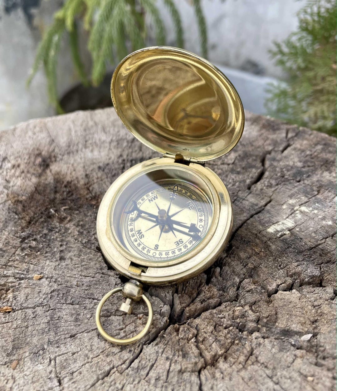 Push Button Compass Nautical Push Button Compass - 2
