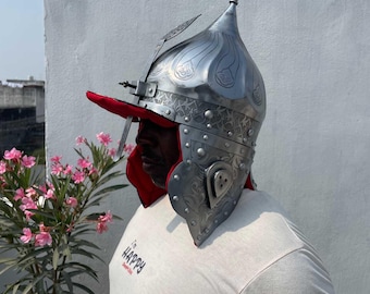 Hand-Engraved Chichak Helmet | Ottoman Turban Style Steel Armor