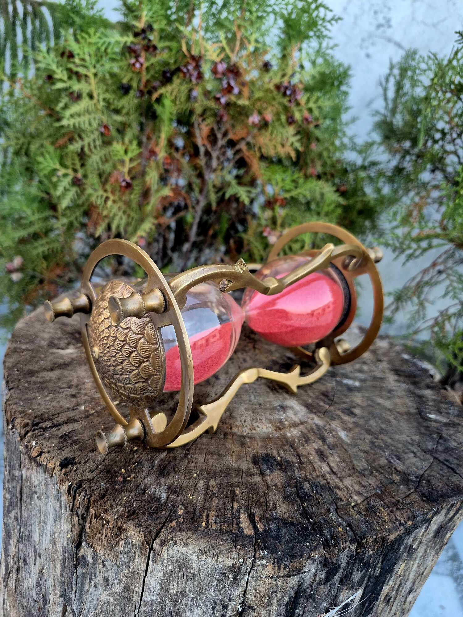 ヴィンテージ真鍮砂時計 | 5分サンドタイマー、マリン風装飾 - Etsy 日本