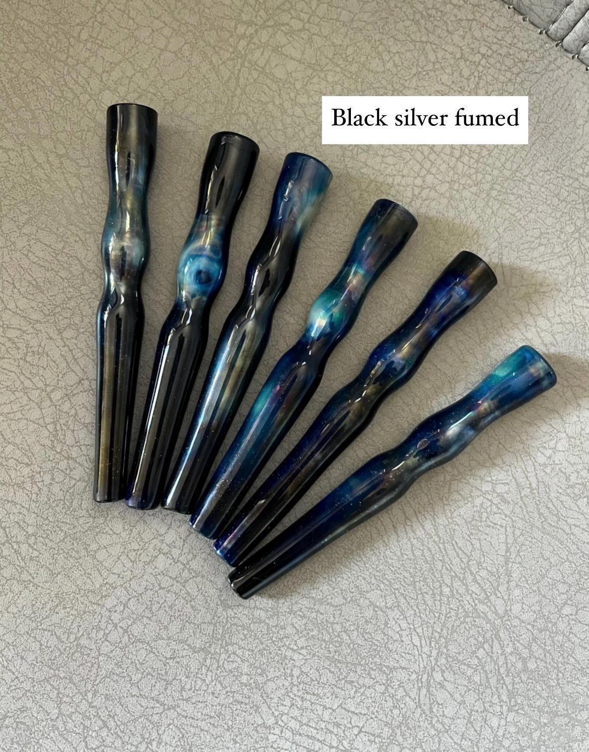 cigarette glass holder 3.75” Glass Cigarette Holder / Finger Saver