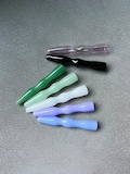 Minis: 3” glass cigarette holder / finger saver