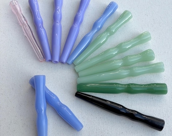 SEGUNDOS/Grado B: Boquilla de cristal para cigarrillos/protector de dedos