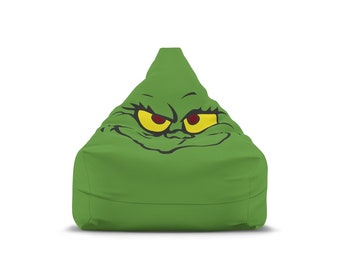 Grinch Bean Bag Chair Cover (remplissage non inclus)