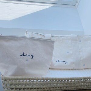 Baby toiletry bag, vanity, makeup bag, personalized kit image 4