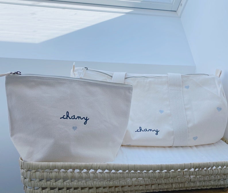 Baby toiletry bag, vanity, makeup bag, personalized kit image 4