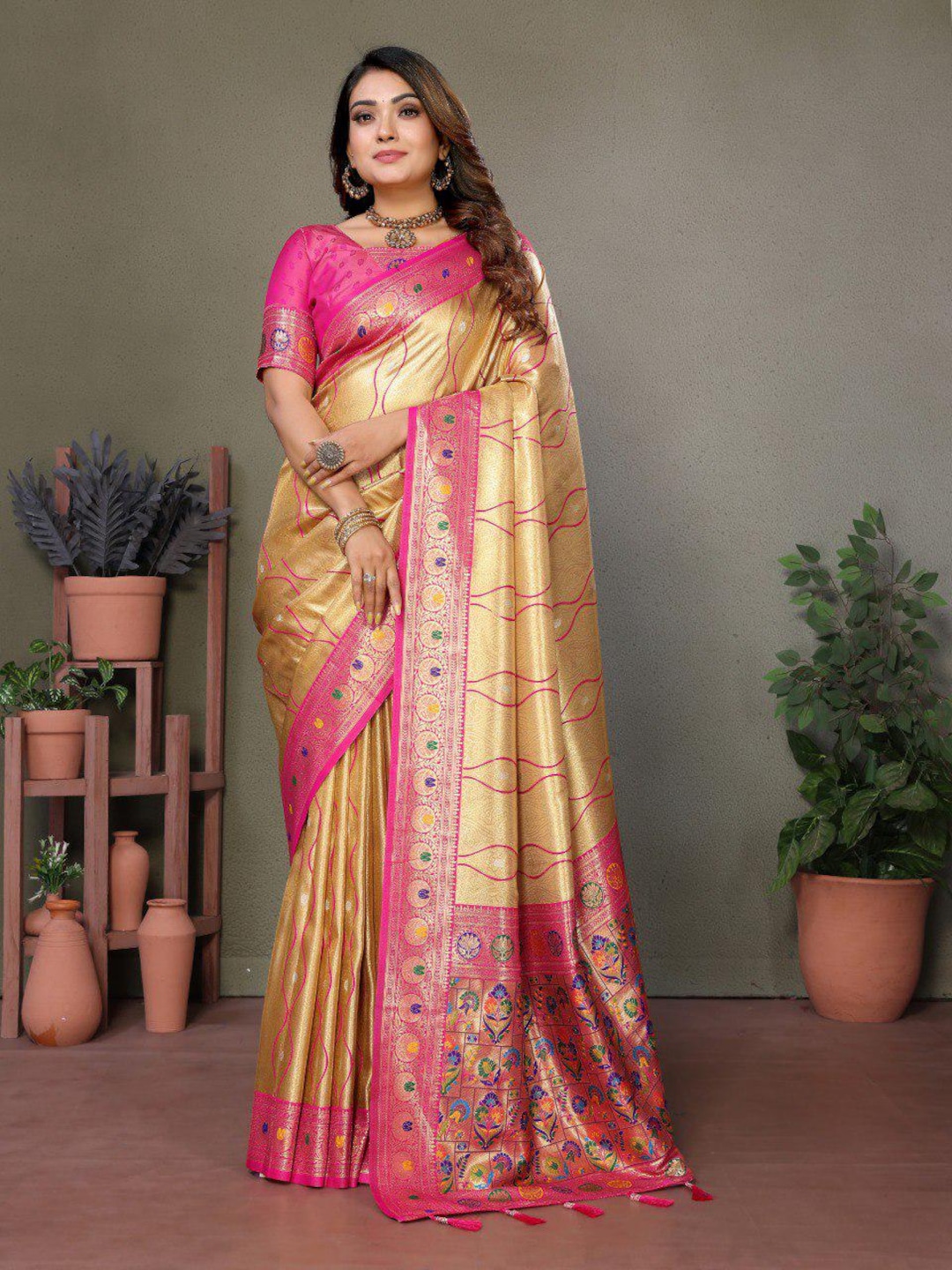 Banarasi Silk Classic LEHERIYA saree