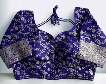 Blusa de seda Dola multicolor: Top de fiesta acolchado con forro de algodón de Etsy