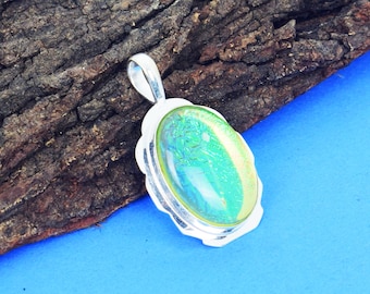 Australian Triplet Opal Pendant: 925 Sterling Silver Boho Necklace