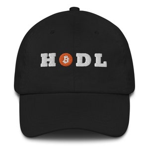 Bitcoin HODL Hat - Funny Crypto Meme Black Hat