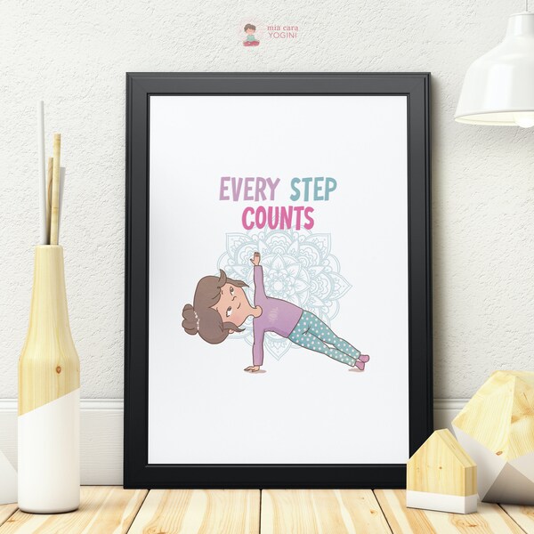 Custom Yoga Illustration Portrait – Personalized Art Gift (Digital Download)