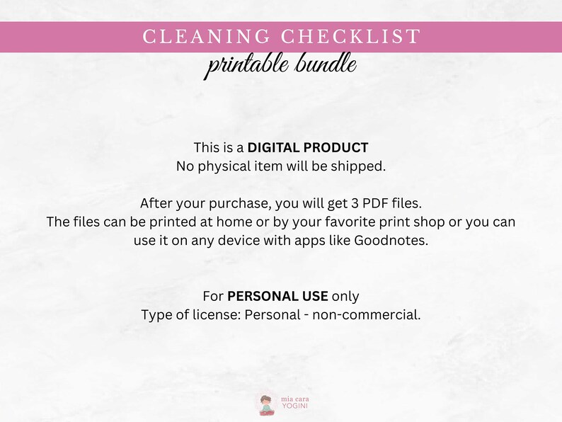 Editable Cleaning Checklist Goodnotes Cleaning Schedule Customizable