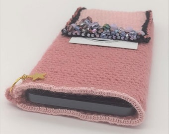 Mobile phone cover "Star" with business card compartment, unique