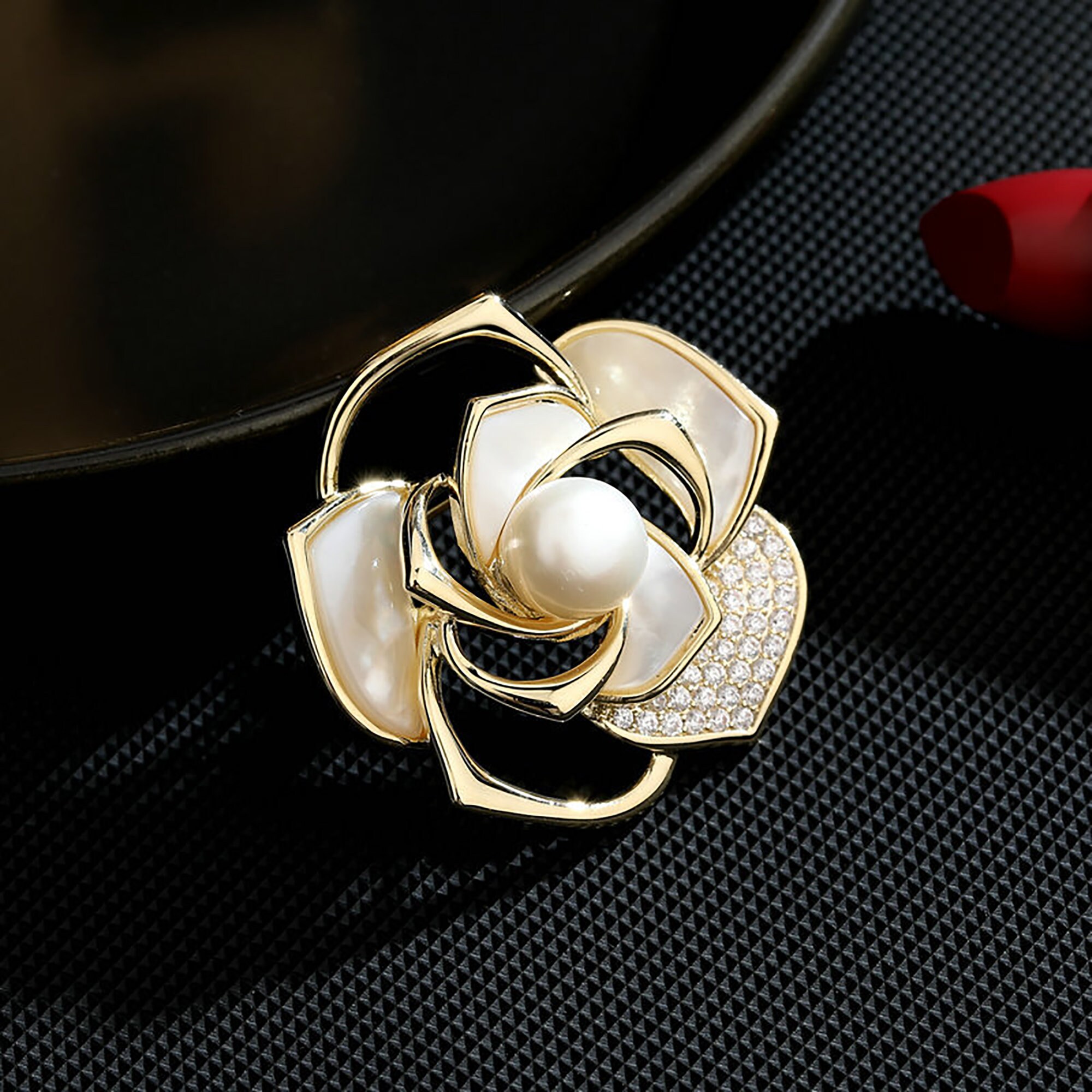 Buy Chanel Brooch Gold Online In India -  India
