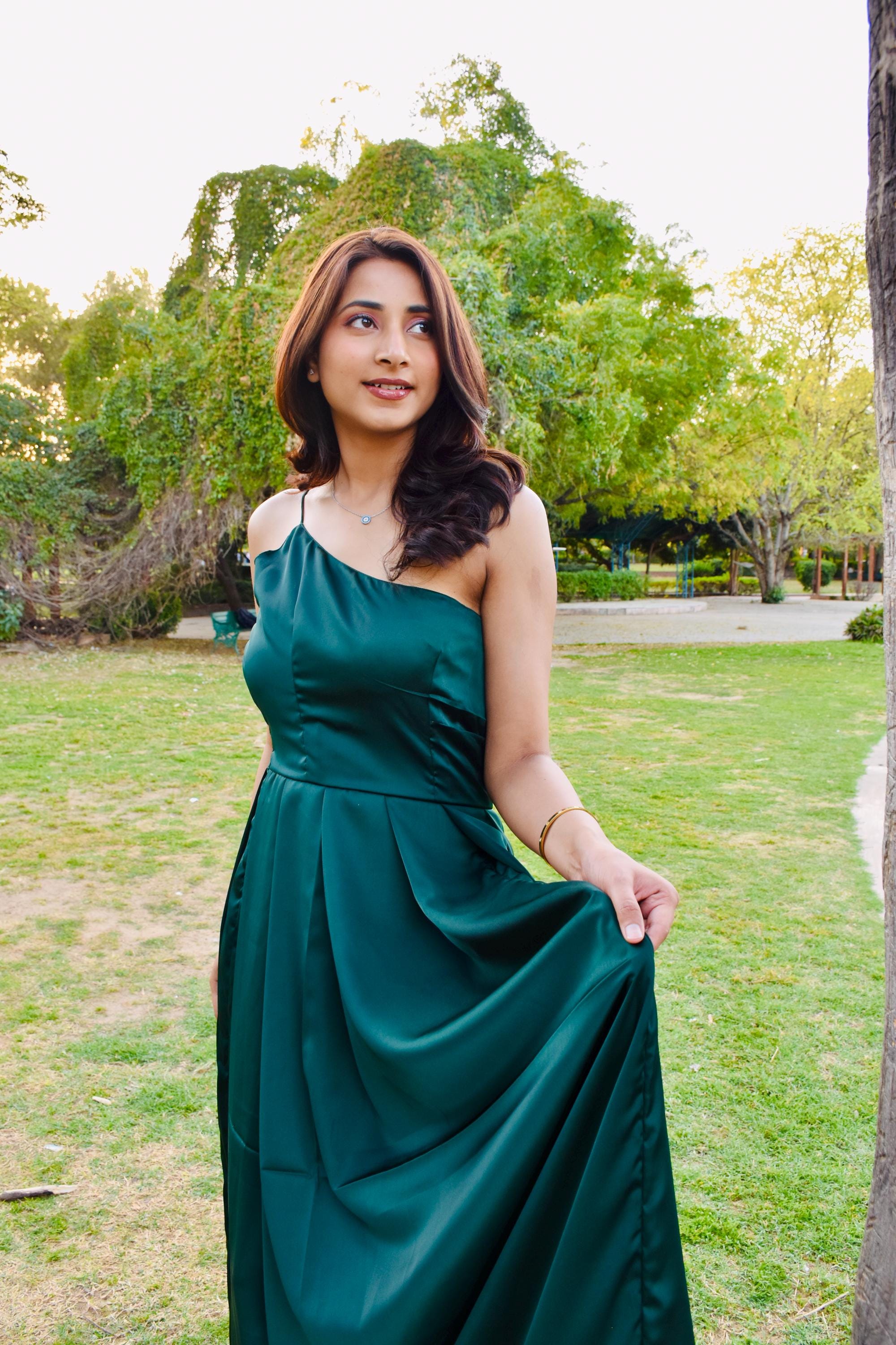 western satin dress Western Women's summer Satin Long Heavy Dress set