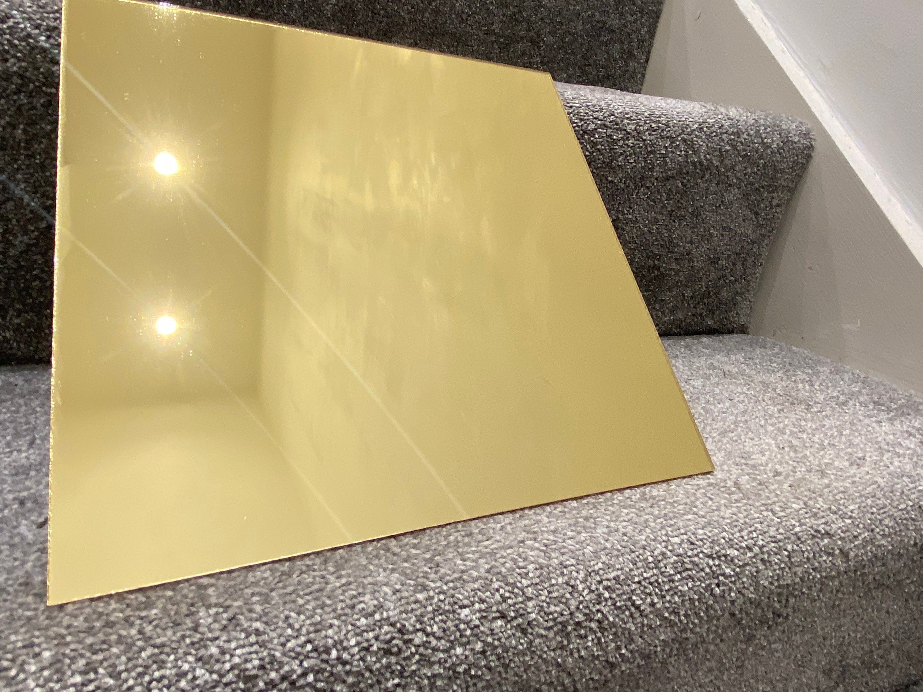 Full Color Gold Silver 4X8 4X6 FT Acrylic Self Adhesive Mirror Sheet