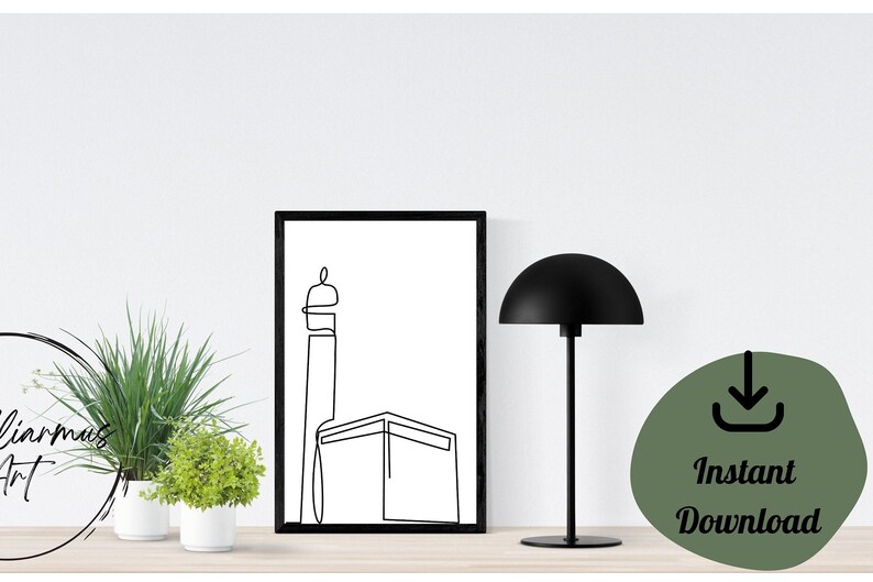 Islamic Wall Art Printable Digital Product Instant Download Mosque ...