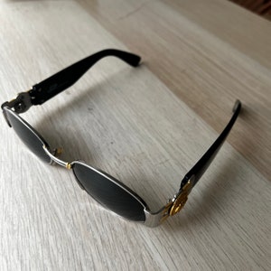 Gianni Versace Vintage Retro Rare Black Sunglasses MOD S71 COL 15L