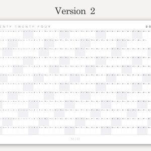 Printable 2024 Wall Calendar Landscape, 2024 Annual Planner, Digital ...