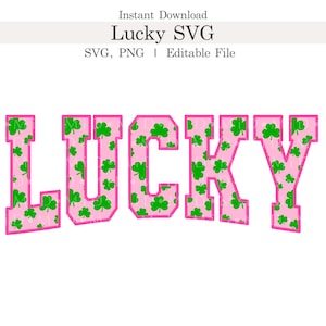 Svg de trébol de la suerte de la universidad, trébol de la suerte de San Patricio, Svg personalizable, Png, Lindo Svg del Día de San Patricio para Cricut, Descarga instantánea