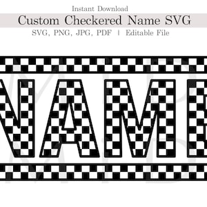 Checkered vans logo best sale