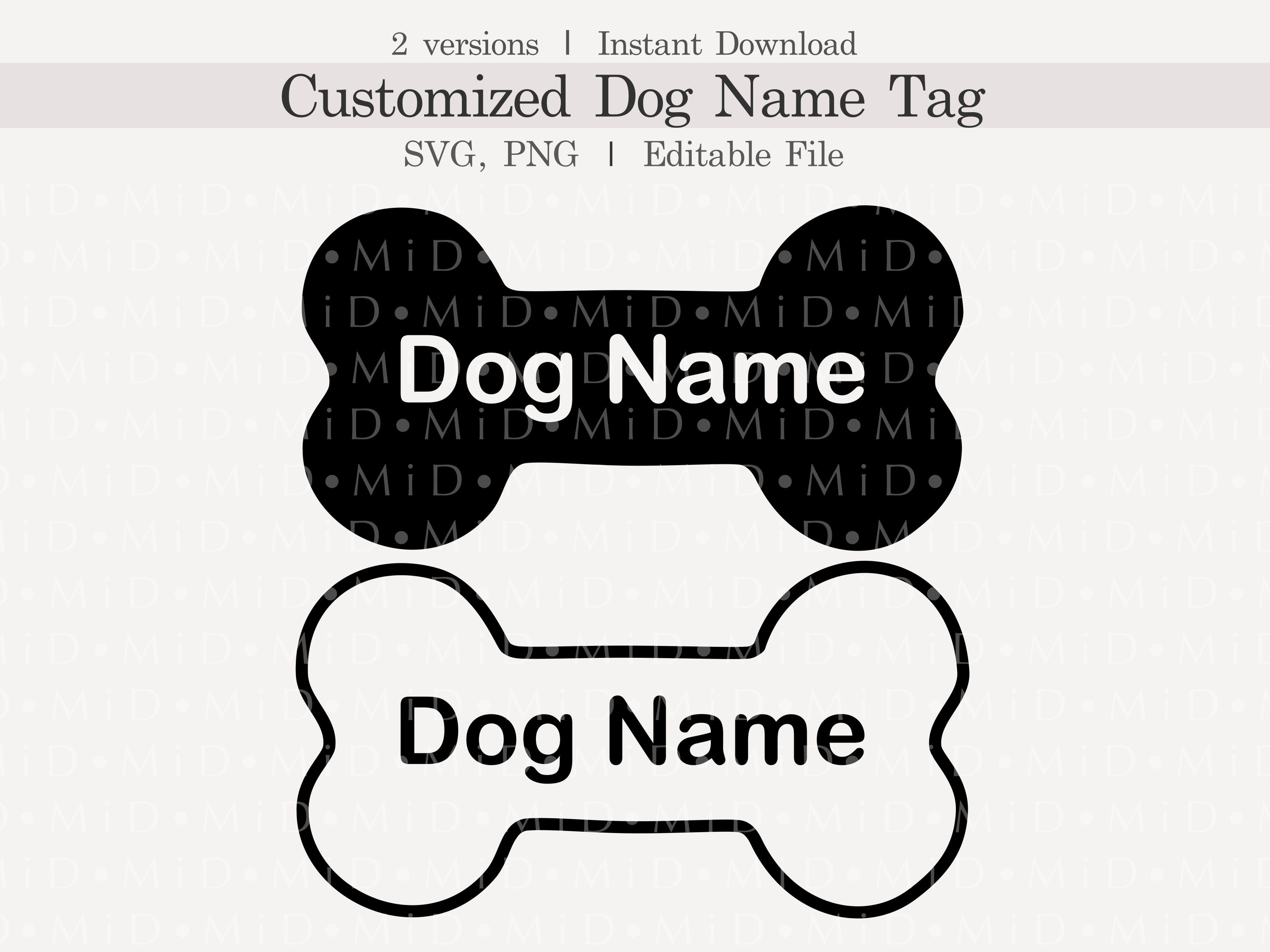 Printable dog bone name tags hotsell