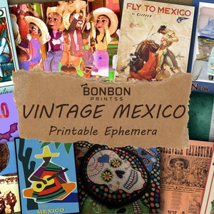 メキシコのヴィンテージ・エフェメラ：旅行、文化イメージ（デジタルダウンロード）