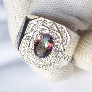 Mystic Topaz Ring| 925 Sterling Silver Ring| Topaz Ring| Solitaire Ring| November Birthstone| Ring| Promise Ring| Engagement Ring
