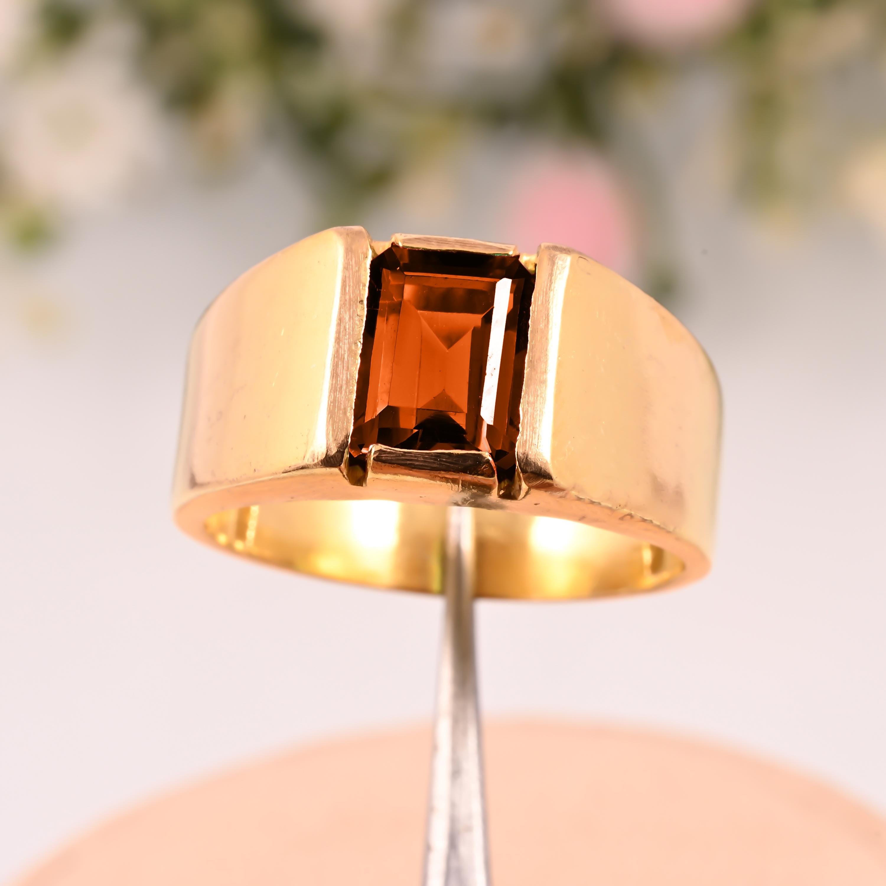 925スターリングシルバーイエローシトリンバンドリングサイズ9.00宝石ファインジュエリーギフト用彼女 シトリンリング：925スターリングシルバーバンド、ゴールドポリッシュ