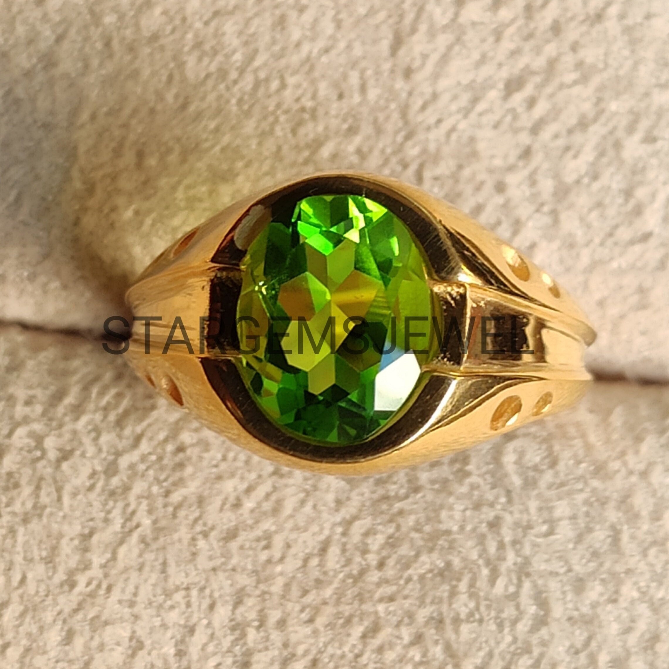 14k Yellow Gold Custom Peridot And Diamond Engagement Ring #102840 -  Seattle Bellevue | Joseph Jewelry