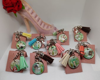 Fancy handmade key ring “dames natures”