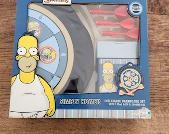 Vintage The Simpsons Simply Homer inflatable dart board Set