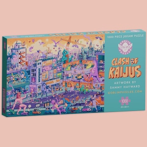 Clash of Kaijus- 1000 Piece Jigsaw Puzzle