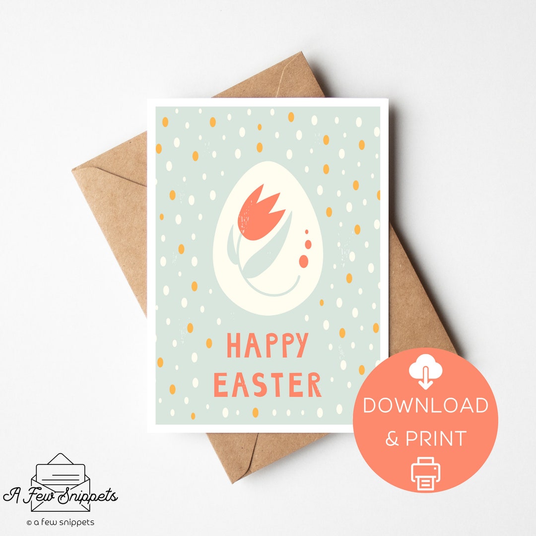 Happy Easter Printable Card Easter - Il 1080xN.4738728087 K5ke 
