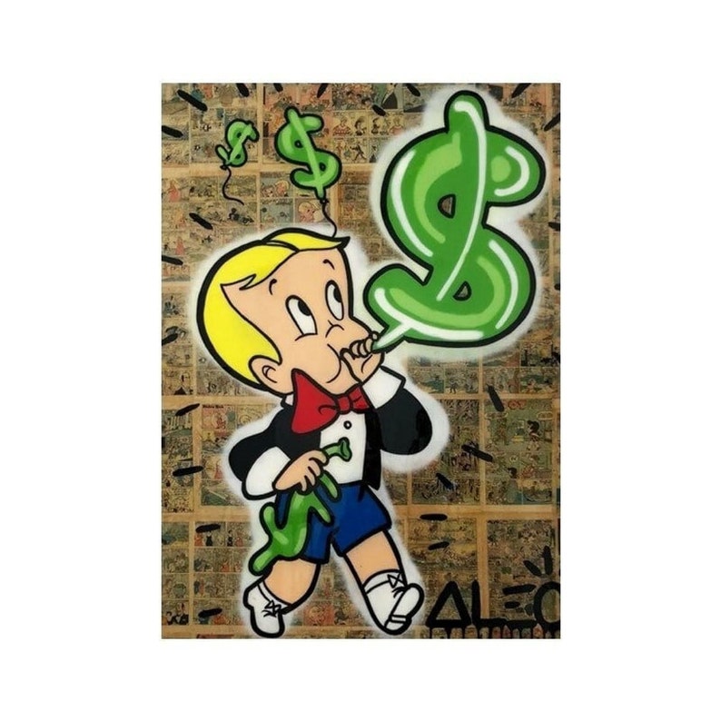 Monopoly Money Graffiti Art Street Art Canvas Etsy UK