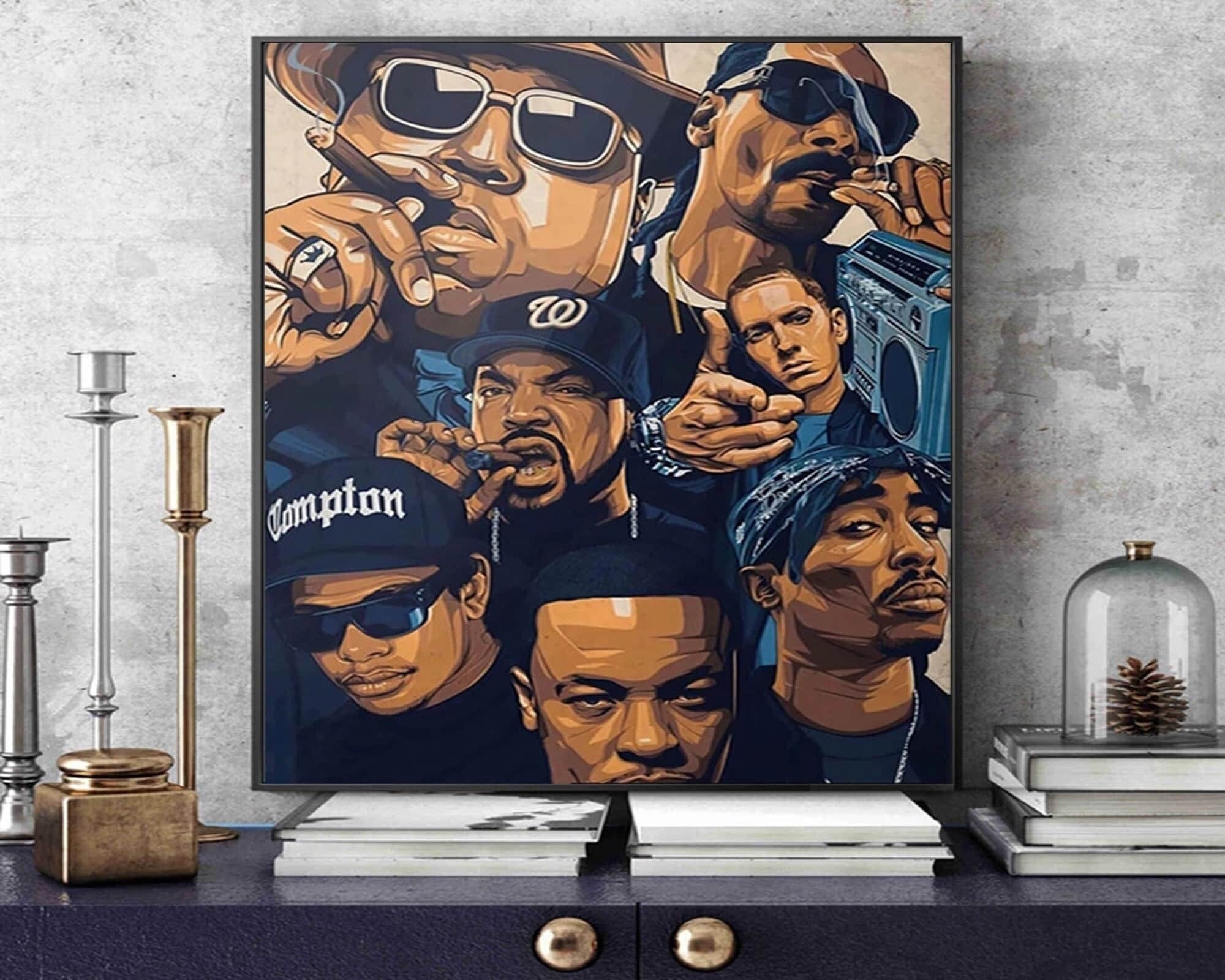 Dr Dre Posters 2001 Poster Rap Music Album Cover Tracklist Wall Art Picture  Canvas Painting Poster