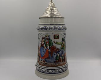 Jarra de cerveza TheWalt de edición limitada vintage, RARA, de la época de la Guerra Fría, Alemania Occidental.