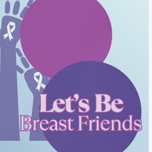 Seamos amigos de las mamas: tarjeta imprimible de apoyo para el cáncer de mama / Divertida, sincera y motivadora