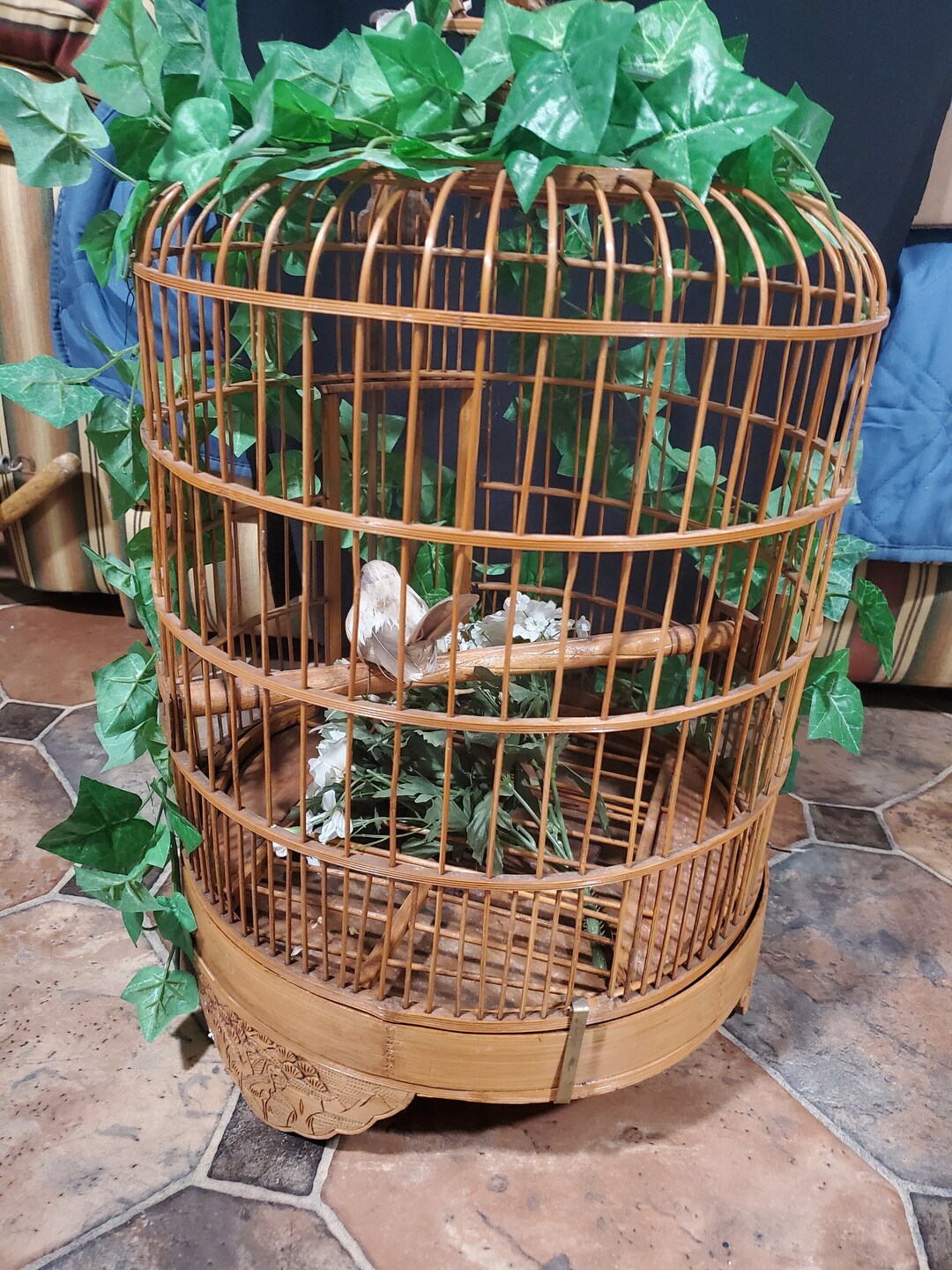 Trendy Bamboo Parrot Cage Accessories photo